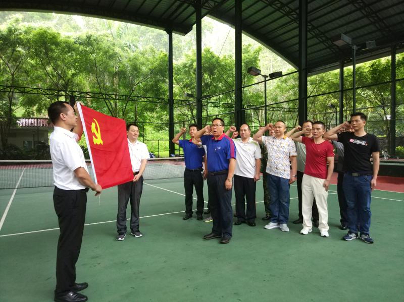 2018年6月23日，三正房地產(chǎn)黨支部舉行“黨旗在我心中”主題黨日活動.jpg